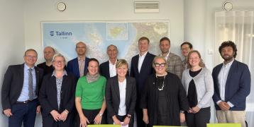 Group photo of people at peer review in Tallinn